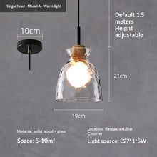 Carica l'immagine nel visualizzatore di Gallery, Three-head Retro Cafe Bar Table Minimalist Pendant Light