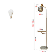 Carica l'immagine nel visualizzatore di Gallery, Nordic Luxury Sofa Side Floor Lamp Creative Personality
