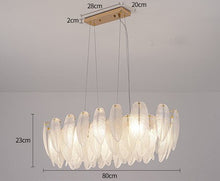 Carica l'immagine nel visualizzatore di Gallery, Post-modern Glass Living Room Chandelier Simple Atmospheric Household