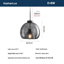 Carica l'immagine nel visualizzatore di Gallery, Bedroom Homestay Hotel Bar Glass Single Head Modern Personality Small Droplight