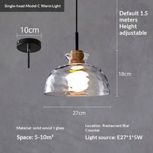 Carica l'immagine nel visualizzatore di Gallery, Three-head Retro Cafe Bar Table Minimalist Pendant Light