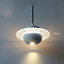 Carica l'immagine nel visualizzatore di Gallery, Planet Small Chandelier Red Single Head Bedroom Bedside Lamp
