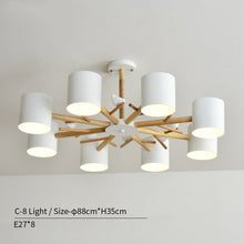 Carica l'immagine nel visualizzatore di Gallery, Nordic Style Modern Solid Wood Hall Dining Room Lamp