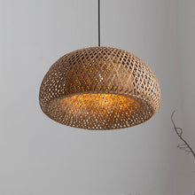 Carica l'immagine nel visualizzatore di Gallery, Bamboo Rattan Chandelier Zen Homestay Designer Bedroom