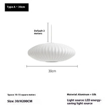 Carica l'immagine nel visualizzatore di Gallery, Nordic Silk-like Hanging Restaurant Silent Cage Flat Bedroom Lamps
