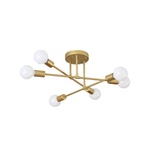 Carica l'immagine nel visualizzatore di Gallery, Bedroom Living Room Dining Room 6 Head Ceiling Lights Industrial Wind Iron Art
