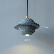 Carica l'immagine nel visualizzatore di Gallery, Planet Small Chandelier Red Single Head Bedroom Bedside Lamp