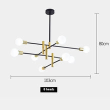 Carica l'immagine nel visualizzatore di Gallery, Lampadario Nordico a Sfere LED – Design Minimal per Sala da Pranzo