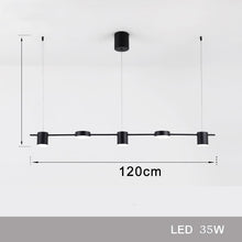 Carica l'immagine nel visualizzatore di Gallery, Lampada Lineare a LED – Design Nordico Minimal in Alluminio