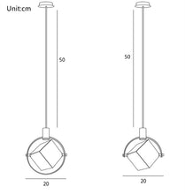 Carica l'immagine nel visualizzatore di Gallery, Modern Minimalist Restaurant Bar Crystal Chandelier