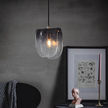 Carica l'immagine nel visualizzatore di Gallery, Lampada a Sospensione in Vetro Sfumatamente Grigio – Design Postmoderno Minimal