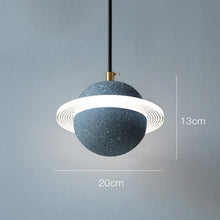 Carica l'immagine nel visualizzatore di Gallery, Planet Small Chandelier Red Single Head Bedroom Bedside Lamp