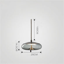Carica l'immagine nel visualizzatore di Gallery, Modern Minimalist Living Room Bar Creative Single Head Glass Chandelier
