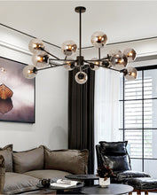 Carica l'immagine nel visualizzatore di Gallery, Study Bedroom Living Room Hotel LED Household Glass Chandelier
