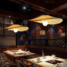 Carica l'immagine nel visualizzatore di Gallery, Creative Straw Hat B & B Hot Pot Restaurant Tea Room Clothing Store Simple Restaurant Japanese Lotus Lamp