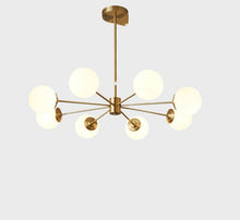 Carica l'immagine nel visualizzatore di Gallery, Lampadario Nordico a Sfere in Vetro – Eleganza Moderna per il Living