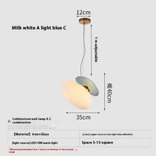 Carica l'immagine nel visualizzatore di Gallery, Lampadario Design Nordico Multicolore in Vetro Soffiato – LED Decorativo per Living, Ristoranti o Reception