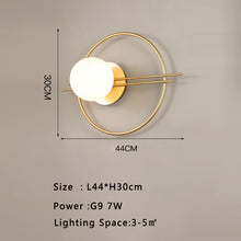 Carica l'immagine nel visualizzatore di Gallery, Modern Minimalist Hotel Living Room Background Wall Light