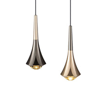 Carica l'immagine nel visualizzatore di Gallery, Lampada Goccia Oro Nero Lucido a LED