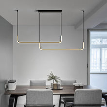 Carica l'immagine nel visualizzatore di Gallery, Lampadario LED Lineare Minimal | Design Moderno in Alluminio