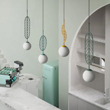 Carica l'immagine nel visualizzatore di Gallery, Simple Bar Restaurant Study Cafe Macaron Leaf Chandelier