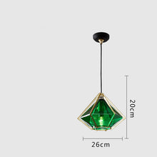 Carica l'immagine nel visualizzatore di Gallery, Postmodern Stained Glass Dining Room Chandelier