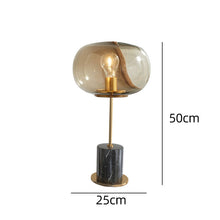 Carica l'immagine nel visualizzatore di Gallery, Postmodern Minimalist Marble Table Lamp Creative Nordic Glass Ball
