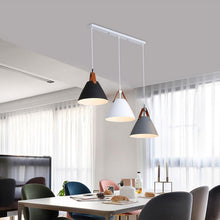 Carica l'immagine nel visualizzatore di Gallery, Nordic Dining Room Chandelier Creative Art Simple Personality Macaron Bedroom Bar Lamp
