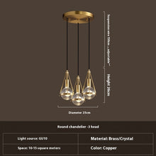 Carica l'immagine nel visualizzatore di Gallery, Lampada in Rame e Cristallo
