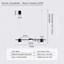 Carica l'immagine nel visualizzatore di Gallery, Strip Dining-room Lamp Bar Front Desk Led Chandelier
