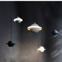 Carica l'immagine nel visualizzatore di Gallery, Planet Small Chandelier Red Single Head Bedroom Bedside Lamp
