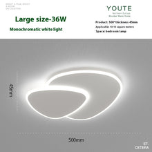 Carica l'immagine nel visualizzatore di Gallery, Lampada da Soffitto Moderna – Design Triangolare Morbido per Camera da Letto
