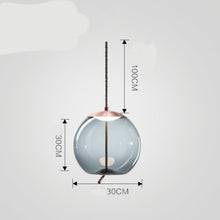 Carica l'immagine nel visualizzatore di Gallery, Modern Minimalist Living Room Bar Creative Single Head Glass Chandelier
