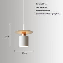 Carica l'immagine nel visualizzatore di Gallery, Modern Minimalist Bedroom Bedside Small Droplight Designer Creative Aisle Study Bar Restaurant Special Decoration Chandelier
