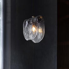 Carica l'immagine nel visualizzatore di Gallery, Lampada a Sospensione in Vetro Sfumatamente Grigio – Design Postmoderno Minimal

