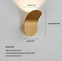 Carica l'immagine nel visualizzatore di Gallery, Simple Led Wall Lamp Bedroom Bedside Lamp Corridor Aisle Light
