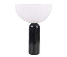 Carica l'immagine nel visualizzatore di Gallery, Lampada a sfera in vetro postmoderna di lusso, semplice e di design, per camera da letto e soggiorno
