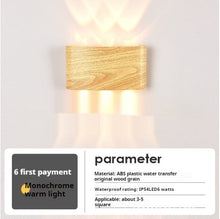 Carica l'immagine nel visualizzatore di Gallery, Applique in Legno Naturale Impermeabile IP54 – Stile Nordico da Esterno e Interno
