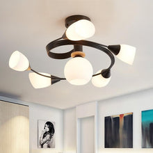 Carica l&#39;immagine nel visualizzatore di Gallery, Ceiling Light Simple Restaurant Iron Droplight
