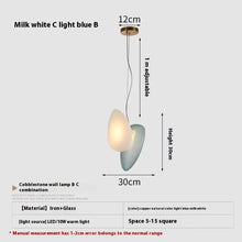 Carica l'immagine nel visualizzatore di Gallery, Lampadario Design Nordico Multicolore in Vetro Soffiato – LED Decorativo per Living, Ristoranti o Reception
