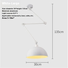 Carica l'immagine nel visualizzatore di Gallery, Simple And Adjustable Lamp Creative Dining Room Bedroom Collapsible Chandelier
