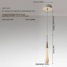 Carica l'immagine nel visualizzatore di Gallery, Lampadario a Goccia in Cristallo
