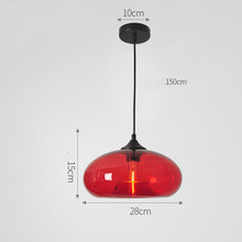 Carica l'immagine nel visualizzatore di Gallery, Nordic Modern Loft Pendant Lamp Glass Lustre Industrial Decor Hanging Lights Fixtures
