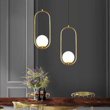 Carica l'immagine nel visualizzatore di Gallery, Bedside golden glass ball lamps
