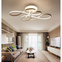Carica l'immagine nel visualizzatore di Gallery, Plafoniera Artistica LED – Design a Onde con Dimmer e Telecomando
