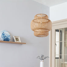 Carica l'immagine nel visualizzatore di Gallery, Nordic Bamboo Weaving B&amp;B Inn Bamboo Art Chandelier
