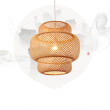 Carica l'immagine nel visualizzatore di Gallery, Nordic Bamboo Weaving B&amp;B Inn Bamboo Art Chandelier
