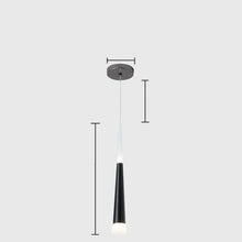 Carica l'immagine nel visualizzatore di Gallery, Nordic Cylindrical Single Head Long Dining Chandelier
