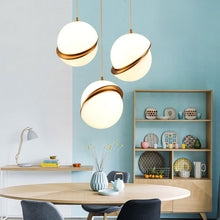 Carica l'immagine nel visualizzatore di Gallery, Nordic Light Luxury Small Chandelier Modern Minimalist Restaurant Bedside Spherical Lamp Creative Personality Coffee Shop Hairdresser Chandelier
