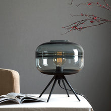 Carica l'immagine nel visualizzatore di Gallery, Hand-blown Art Lamps Creative Glass Lampshade Transparent Bedroom Bedside Table Lamp
